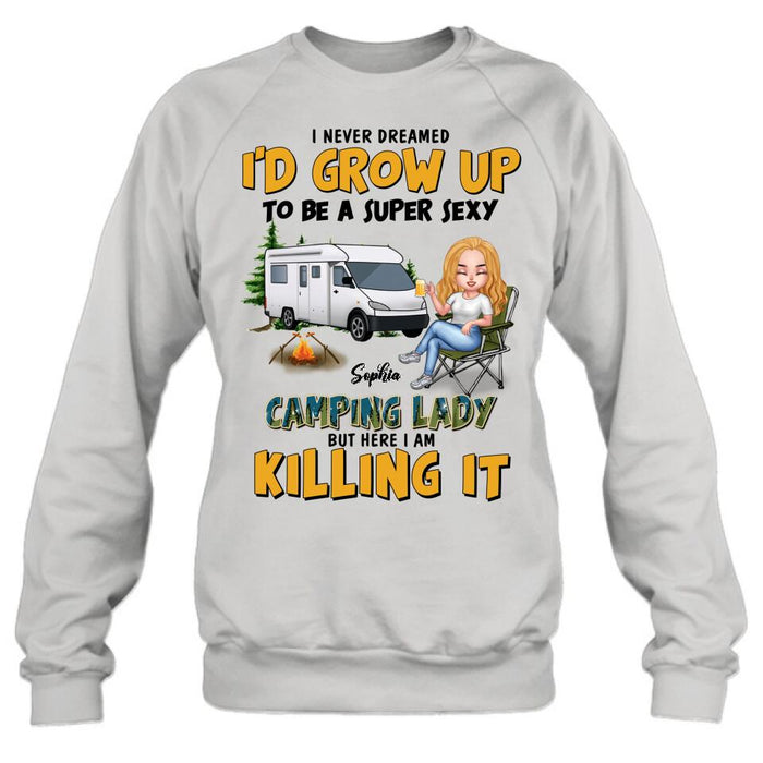 Personalized Camping Queen Shirt - Gift Idea For Camping Lover - Camping Queen Classy Sassy And A Bit Smart Assy