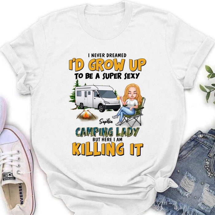 Personalized Camping Queen Shirt - Gift Idea For Camping Lover - Camping Queen Classy Sassy And A Bit Smart Assy
