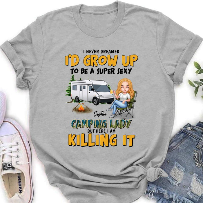 Personalized Camping Queen Shirt - Gift Idea For Camping Lover - Camping Queen Classy Sassy And A Bit Smart Assy