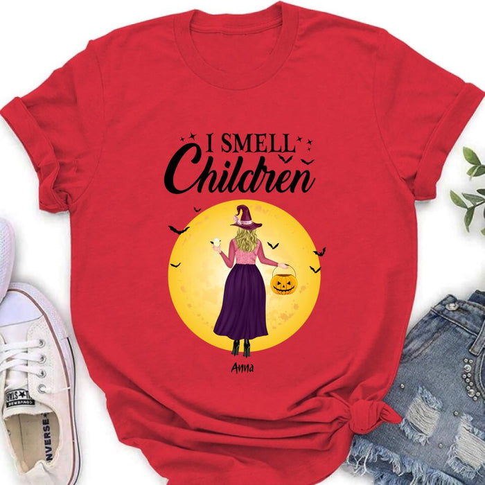 Personalized Halloween Girls Shirt/Hoodie - Halloween Gift For Friends/Besties - I Smell Children