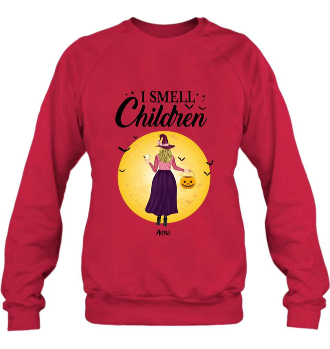 Personalized Halloween Girls Shirt/Hoodie - Halloween Gift For Friends/Besties - I Smell Children