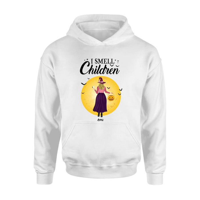 Personalized Halloween Girls Shirt/Hoodie - Halloween Gift For Friends/Besties - I Smell Children
