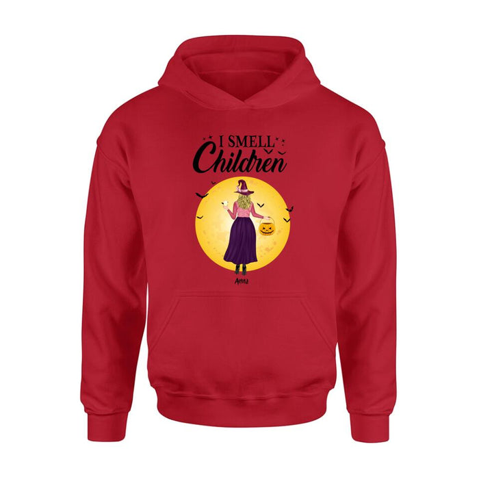 Personalized Halloween Girls Shirt/Hoodie - Halloween Gift For Friends/Besties - I Smell Children