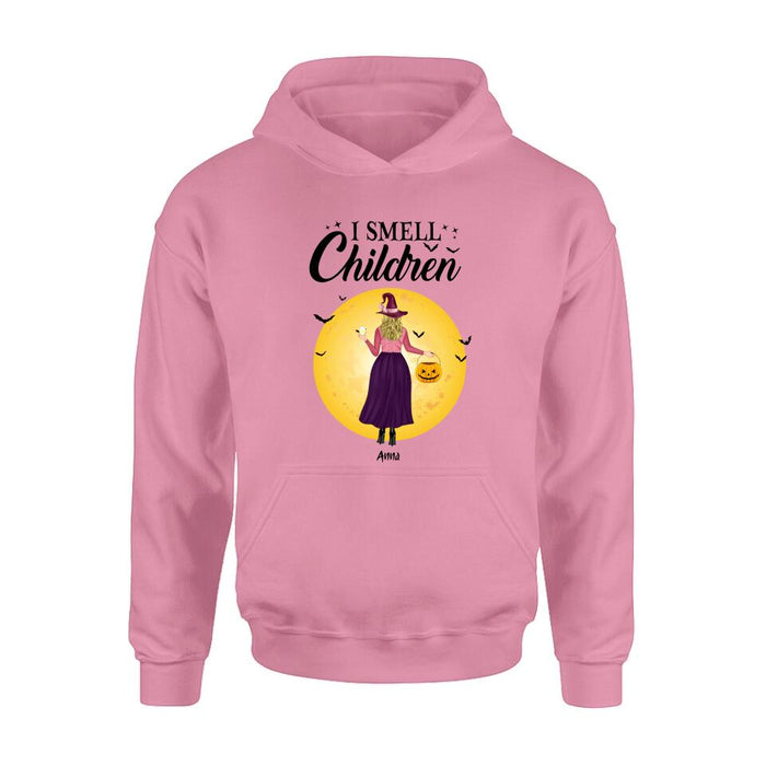 Personalized Halloween Girls Shirt/Hoodie - Halloween Gift For Friends/Besties - I Smell Children
