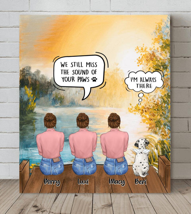 Personalized Memorial Pet Canvas - Best Gift For Dog/Cat Lovers - We Still Miss The Sound Of Your Paws