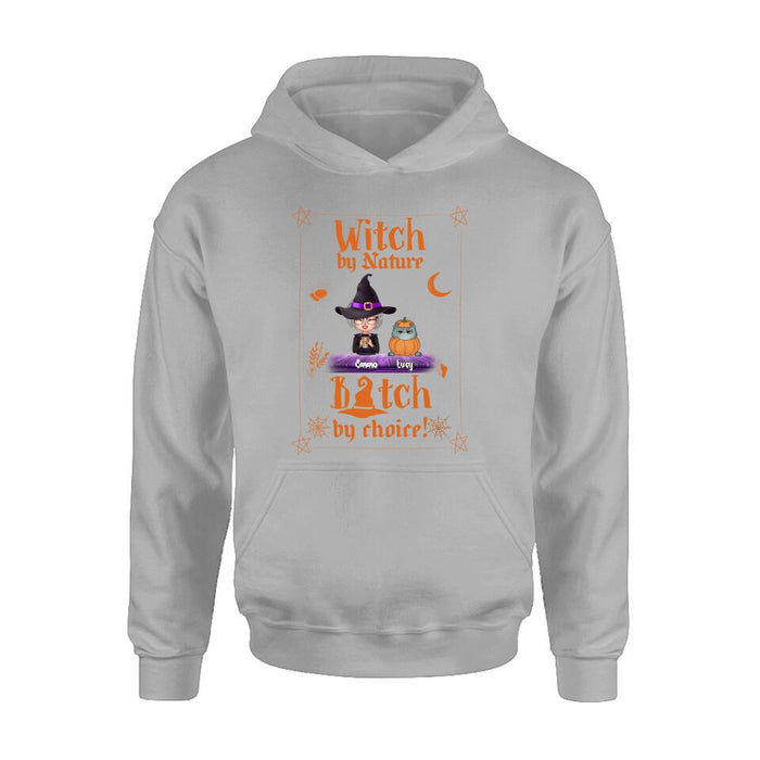 Personalized Witch Shirt - Up to 6 Cats/Dogs - Halloween Gift Idea For Cat/Dog Lovers/Friends