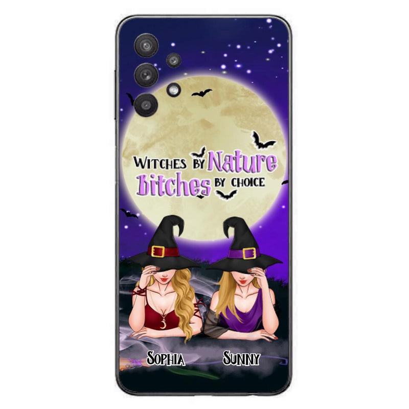 Custom Personalized Witches Phone Case for iPhone and Samsung - Gift Idea For Halloween/ Bestie - Witches By Nature Bitches By Choice