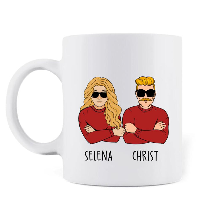Personalized Couple/Friends Coffee Mug - Gift Idea For Couple/Friends - Like Wife Like husband Oh Crap