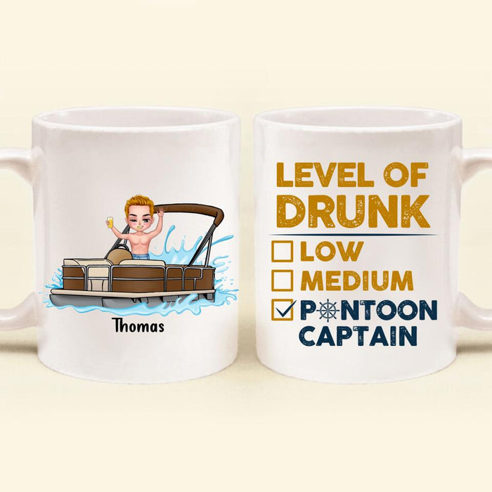 Personalized Pontoon Captain Coffee Mug - Pontoon Captain Just Like A Normal Captain Only More Drunker