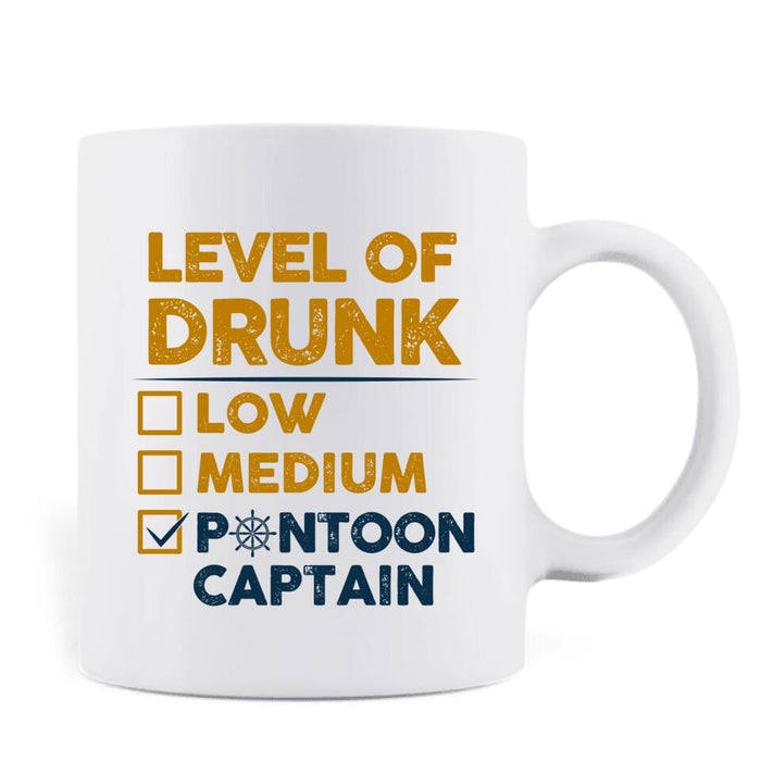 Personalized Pontoon Captain Coffee Mug - Pontoon Captain Just Like A Normal Captain Only More Drunker