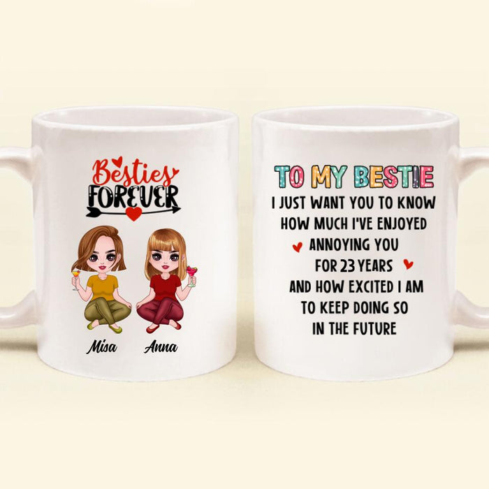 Personalized Friends Annoying Coffee Mug - Gift Idea For Friends - To My Bestie