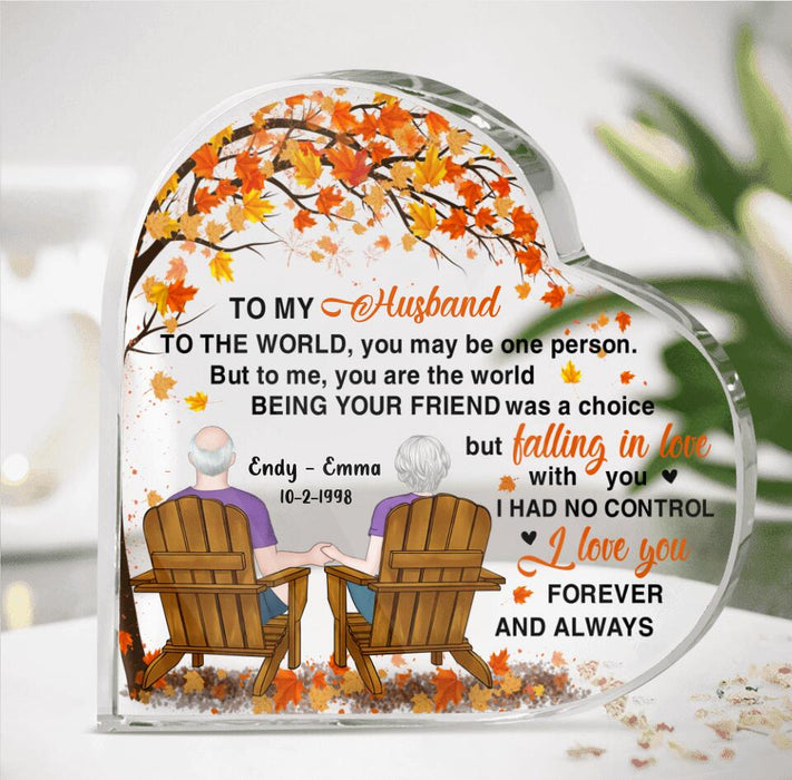 Personalized Couple Acrylic Plaque - Gift Idea For Couple/Husband & Wife - Falling In Love With You