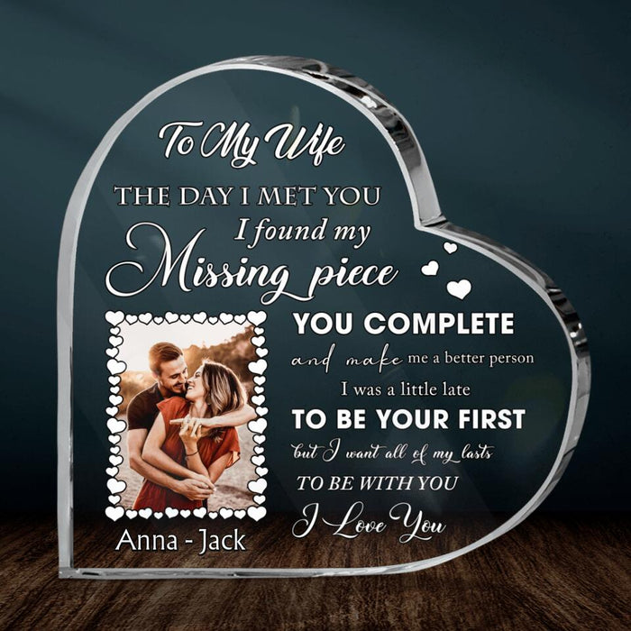 Personalized To My Wife Acrylic Plaque - Gift Idea For Couple - To My Wife