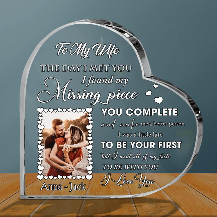 Personalized To My Wife Acrylic Plaque - Gift Idea For Couple - To My Wife