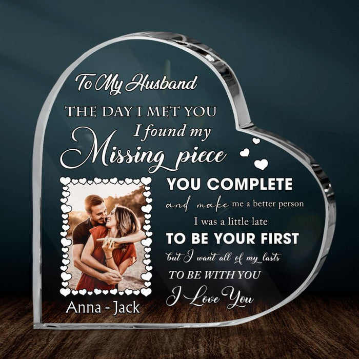 Personalized To My Husband Acrylic Plaque - Gift Idea For Couple - To My Husband