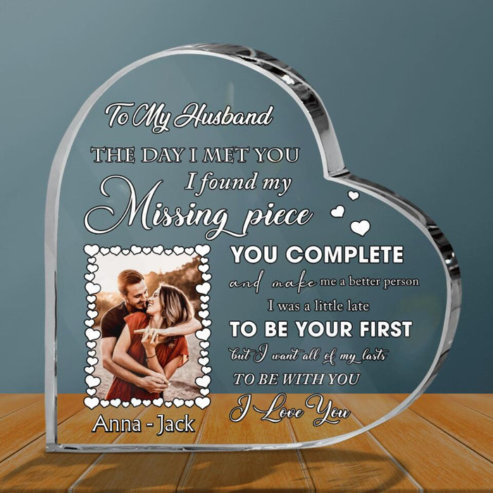 Personalized To My Husband Acrylic Plaque - Gift Idea For Couple - To My Husband