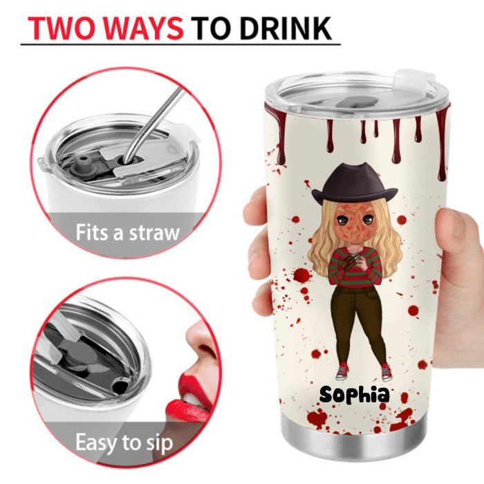 Custom Personalized Horror Tumbler - Gift Idea For Halloween/ Birthday - I'm Coming For You