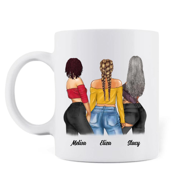 Personalized Best Friends Gifts Coffee Mug - 3 Besties - Besties Forever - QLUG58