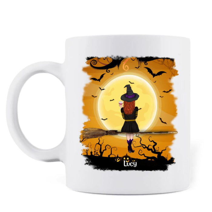 Personalized Witch Coffee Mug - A Witch With Up to 3 Cats - I'm A Witch I Don't Wait For Karma - B16ZKZ