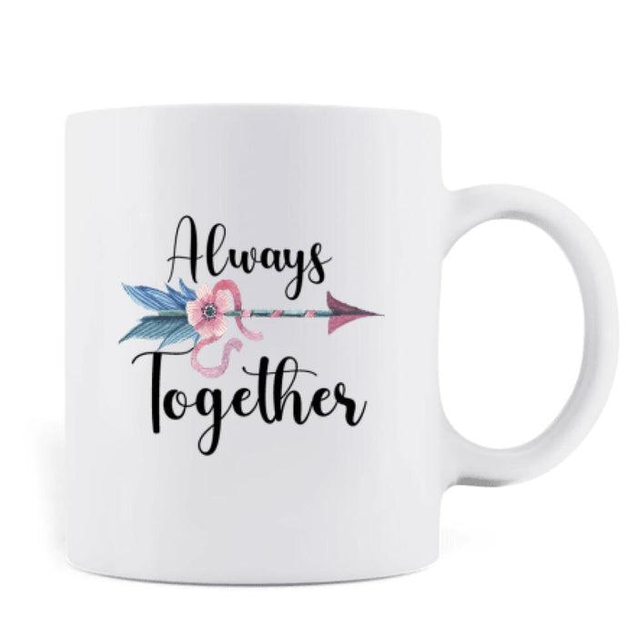 Personalized Native American Couple Coffee Mug - Best Gift For Couples/Family - Always Together
