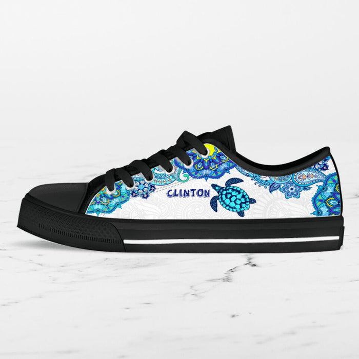 Personalized Turtle Sneakers - Gift Idea For Turtle Lovers - SEWD5O