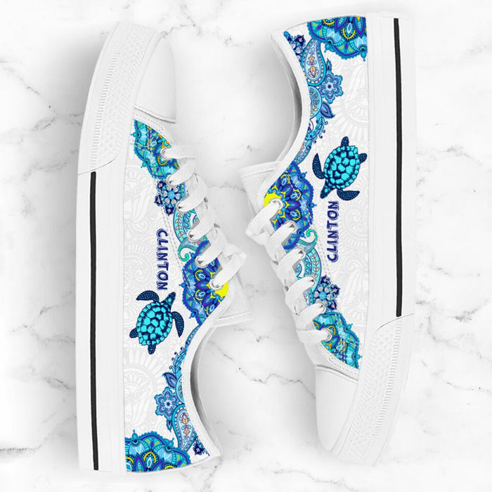 Personalized Turtle Sneakers - Gift Idea For Turtle Lovers - SEWD5O