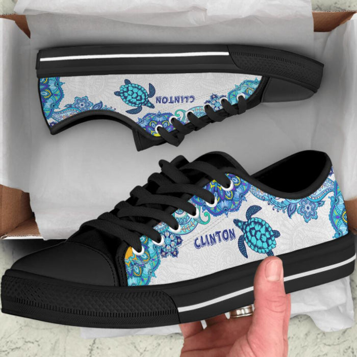 Personalized Turtle Sneakers - Gift Idea For Turtle Lovers - SEWD5O