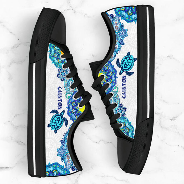 Personalized Turtle Sneakers - Gift Idea For Turtle Lovers - SEWD5O