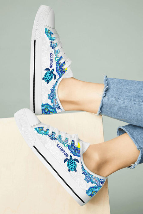 Personalized Turtle Sneakers - Gift Idea For Turtle Lovers - SEWD5O