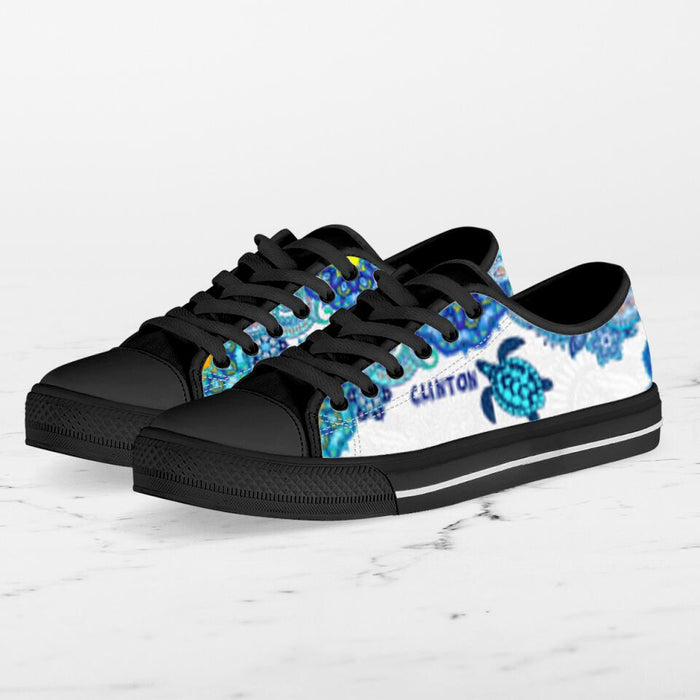 Personalized Turtle Sneakers - Gift Idea For Turtle Lovers - SEWD5O