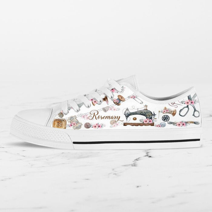 Personalized Sewing Sneakers - Gift Idea For Sewing Lovers - DZ0115