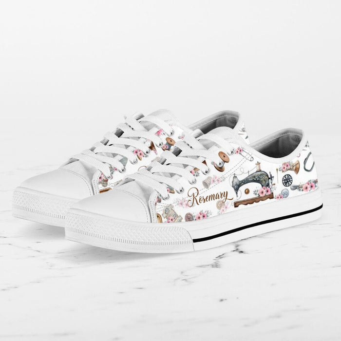 Personalized Sewing Sneakers - Gift Idea For Sewing Lovers - DZ0115