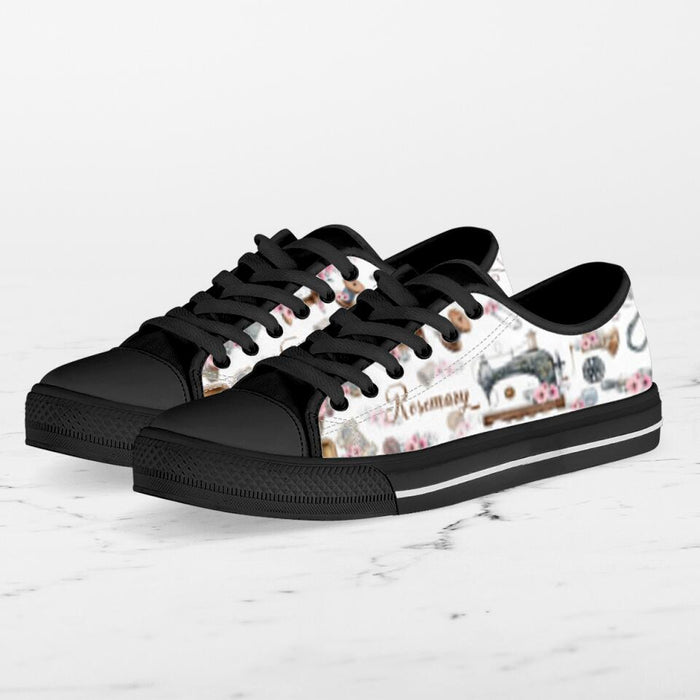 Personalized Sewing Sneakers - Gift Idea For Sewing Lovers - DZ0115