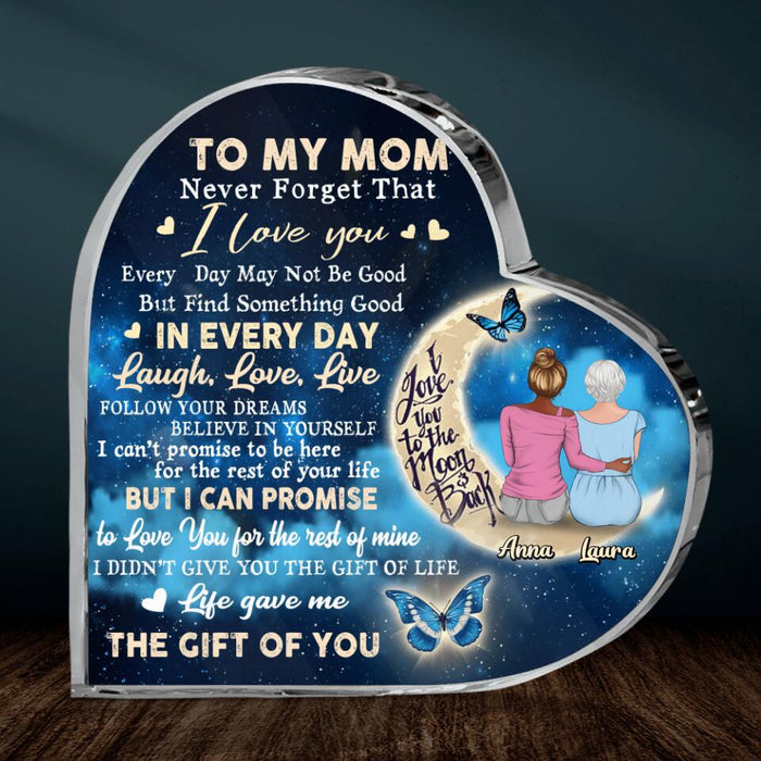 Personalized Mom Acrylic Plaque - Best Gift Idea For Mother's Day/Birthday - To My Mom