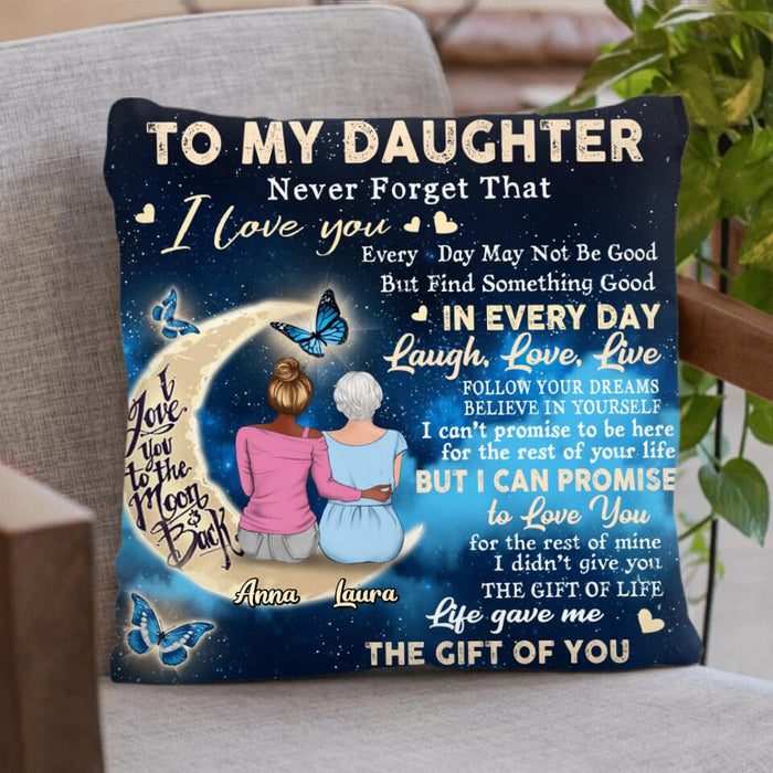 Personalized Daughter Pillow Cover/Fleece Blanket/Quilt - Best Gift Idea For Mother's Day/Birthday - To My Daughter