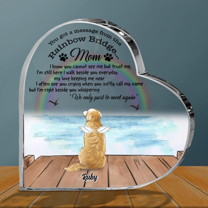 Personalized Memorial Pet Acrylic Plaque - Memorial Gift For Dog Cat Lover - I'm Still Here