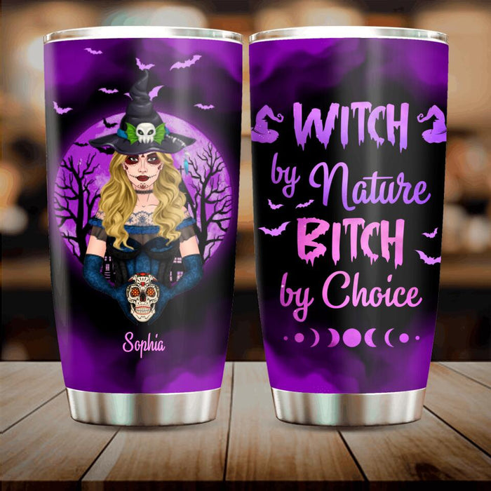 Personalized Witch Friend Tumbler - Up to 3 Girls - Gift For Halloween/Friends/Besties - Witches By Nature