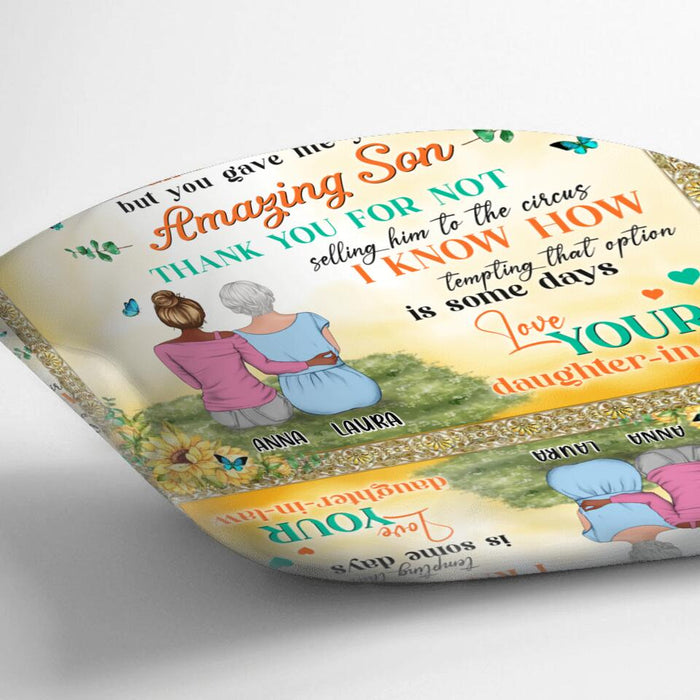 Personalized To My Mother-In-Law Quilt/Fleece Blanket/Pillow Cover - Gift Idea For Mother's Day - To My Dear Mother-In-Law,You Didn't Give Me The Gift Of Life