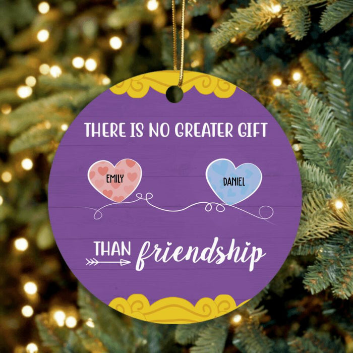 Personalized Friends Circle Ornament - Gift Idea For Best Friends/Christmas with up to 6 People - There Is No Greater Gift Than Friendship