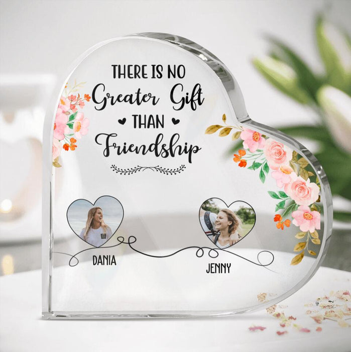 Custom Friend Photos Acrylic Plaque - Gift Idea For Best Friends up to 6 People - There Is No Greater Gift Than Friendship