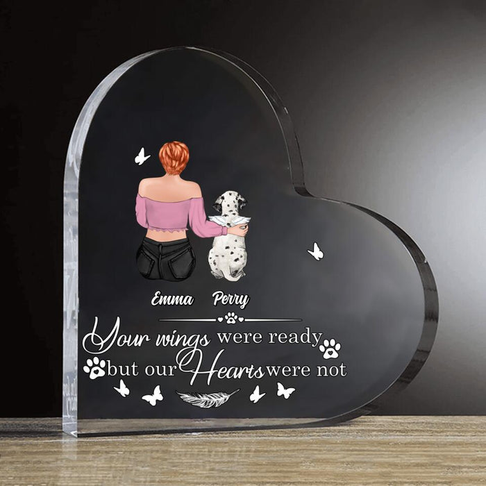 Personalized Memorial Pet Acrylic Plaque - Up to 5 Dogs/Cats - Memorial Gift Idea For Dog/Cat Lover - You Were My Favorite Hello And My Hardest Goodbye