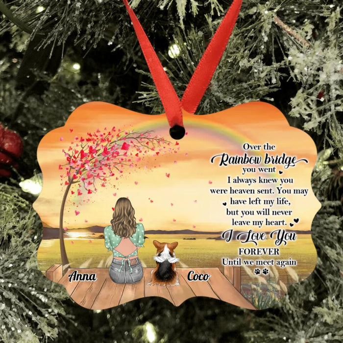 Personalized Memorial Pets Ornament - Up to 3 Pets - Memorial Gift Idea For Dog/Cat Lovers - I Love You Forever