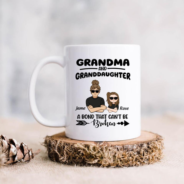 Personalized Grandma & Grandkids Coffee Mug - A Bond That Can't Be Broken - B201YH