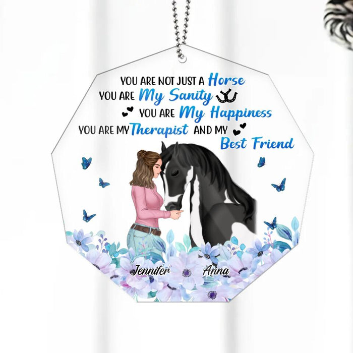 Personalized Horse Girl Nonagon Ornament - Gift Idea For Horse Lover - You Are Not Just A Horse, You Are My Sanity