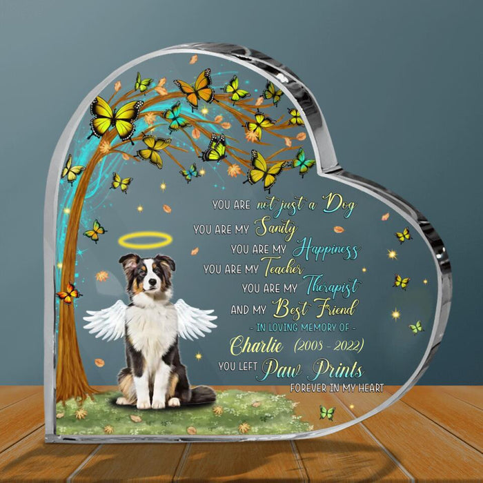 Personalized Dog Memorial Acrylic Plaque - Memorial Gift Idea For Dog Lovers/Dog Owners - You Are Not Just A Dog, You Are My Sanity