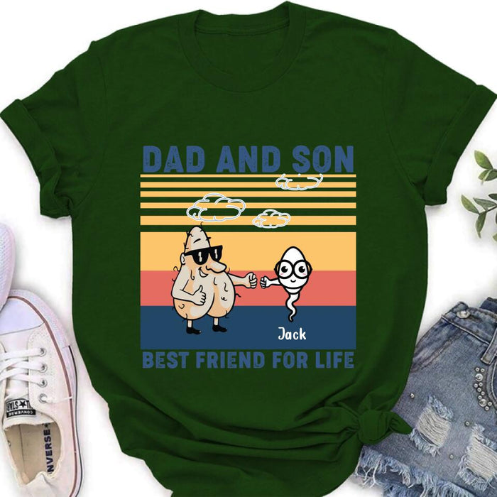 Personalized Dad T-shirt/Sweatshirt/Hoodie - Gift Idea For Father's Day/Christmas/Birthday - Best Friend For Life