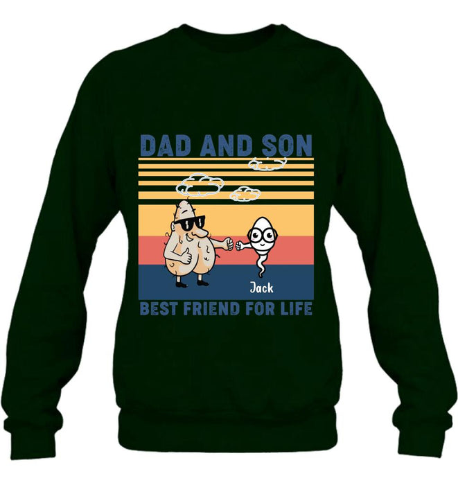 Personalized Dad T-shirt/Sweatshirt/Hoodie - Gift Idea For Father's Day/Christmas/Birthday - Best Friend For Life