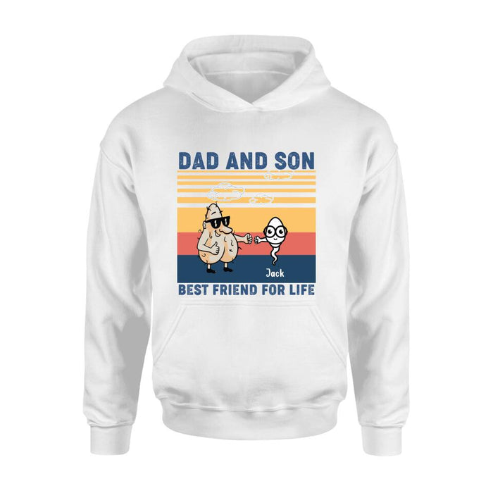 Personalized Dad T-shirt/Sweatshirt/Hoodie - Gift Idea For Father's Day/Christmas/Birthday - Best Friend For Life
