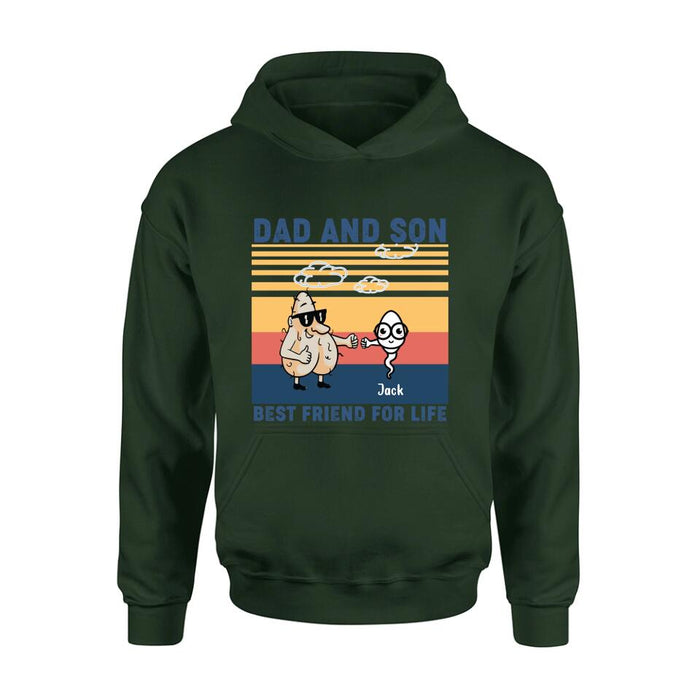 Personalized Dad T-shirt/Sweatshirt/Hoodie - Gift Idea For Father's Day/Christmas/Birthday - Best Friend For Life