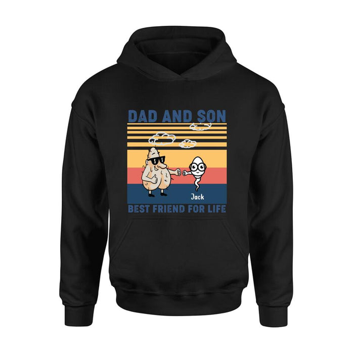 Personalized Dad T-shirt/Sweatshirt/Hoodie - Gift Idea For Father's Day/Christmas/Birthday - Best Friend For Life